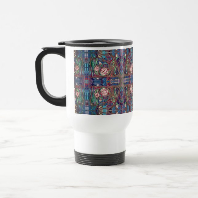 Rose garden travel mug (Left)