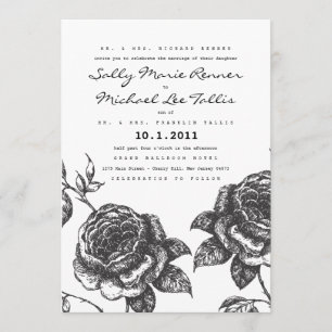 Rose Garden Wedding Invitation