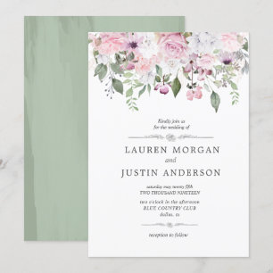 Rose Garden    Wedding Invitation