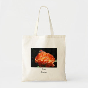 Rose Gardener gifts Orange Roses Tote Bags Floral