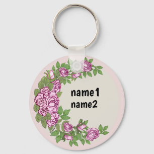 Rose garland key ring