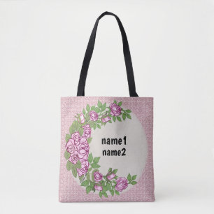 Rose garland tote bag