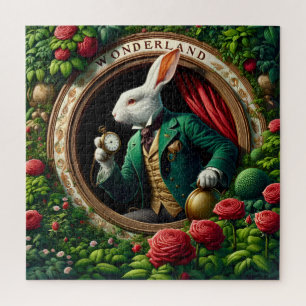 Rose Gate Timekeeper Rabbit Jigsaw Puzzle