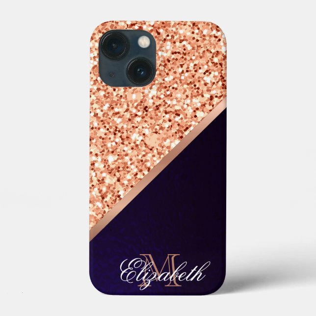 Rose Glitter Case-Mate iPhone Case (Back)