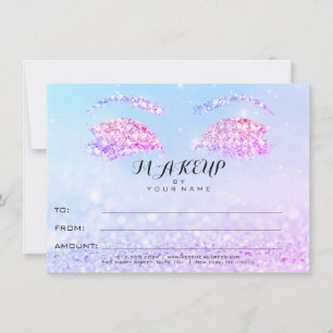 Rose Glitter Princess Makeup Certificate Gift