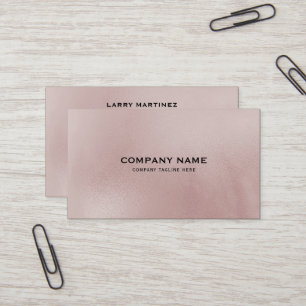 Rose-gold alcohol ink background business card