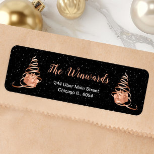 Rose Gold and Black Christmas Gift