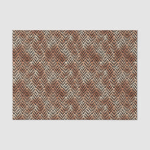 Rose Gold and Black Diamond Art Deco Pattern Tissue Paper