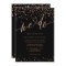 Rose gold and Black Glitter Sparkle We Do Wedding