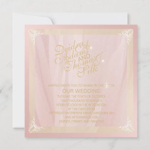 Rose Gold and Blush Invitations