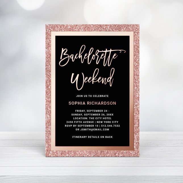 Rose Gold and Faux Glitter | Bachelorette Weekend (Creator Uploaded)