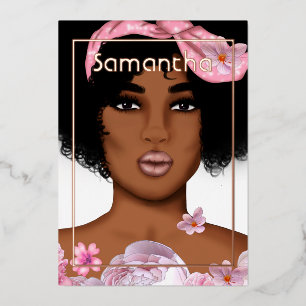 Rose Gold and Pink Afro Birthday Party