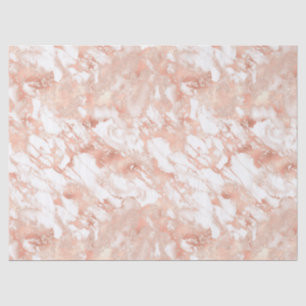 Rose Gold and White Marble Decoupage Tissue Paper
