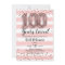 Rose Gold Balloons | 100th Birthday Invitation