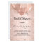 Rose gold balloons bridal shower invitation