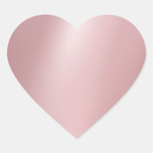 Rose Gold Blank Elegant Modern Template Trendy Heart Sticker