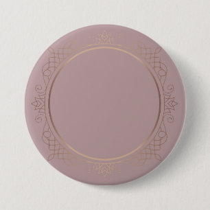Rose Gold Blank Template Add Your Text Elegant 7.5 Cm Round Badge