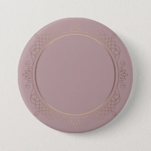 Rose Gold Blank Template Add Your Text Elegant 7.5 Cm Round Badge