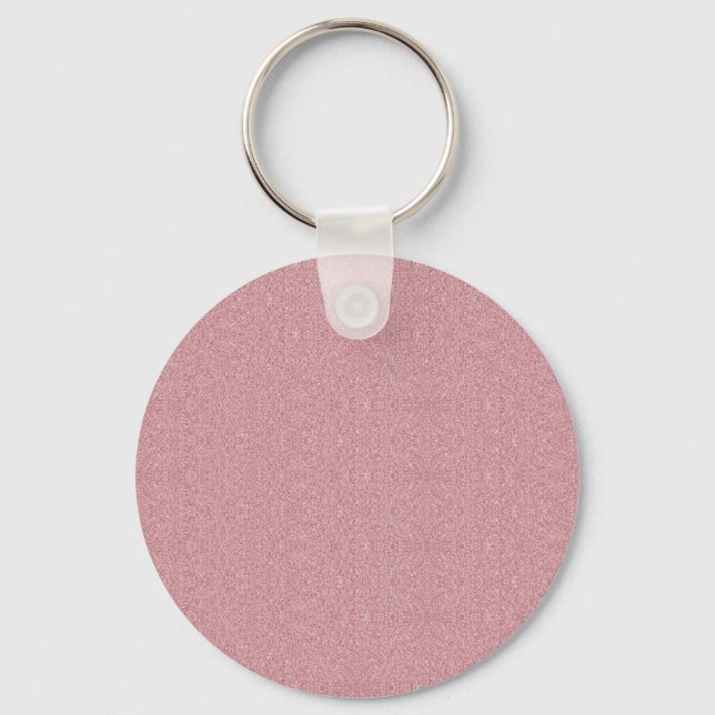 Rose Gold Blank Template Custom Elegant Modern Key Ring (Front)