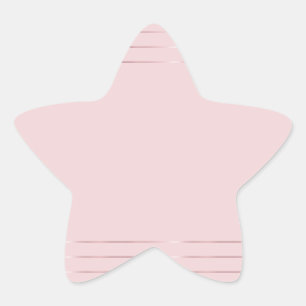 Rose Gold Blank Template Modern Trendy Elegant Star Sticker