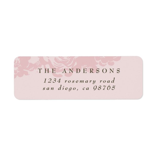 Rose Gold Blooms  Foil Invitation (Front)