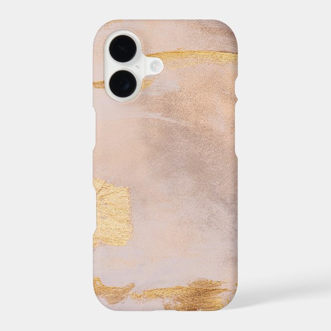 Rose Gold Blush and Gold Texture Samsung Galaxy Case (Back)