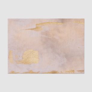 Rose Gold Blush and Gold Texture Tissue Paper