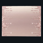 Rose Gold Blush Glitter Sparkle Drips Chic Modern Notepad<br><div class="desc">Rose Gold Blush Glitter Sparkle Drips Pink Modern - Add Your Unique Text / Name - Make Your Special Gift - Resize and move or remove and add text / elements with customization tool. Design by MIGNED. Please see my other projects. You can also transfer this designs to more than...</div>