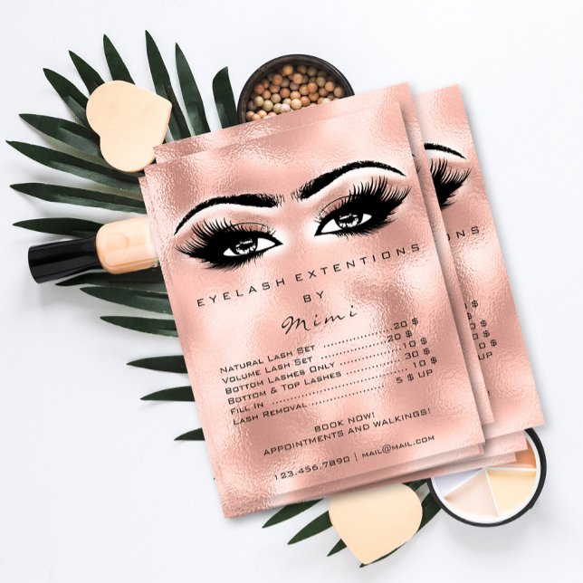 Rose Gold Blush Makeup Eyes Lashes Prices Blush Poster (Creator Uploaded)