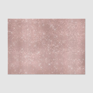 Rose Gold Blush Metallic Powder Glitter Spark Skin Tissue Paper