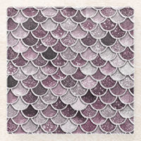 Rose Gold Blush Ombre Glitter Mermaid Scales