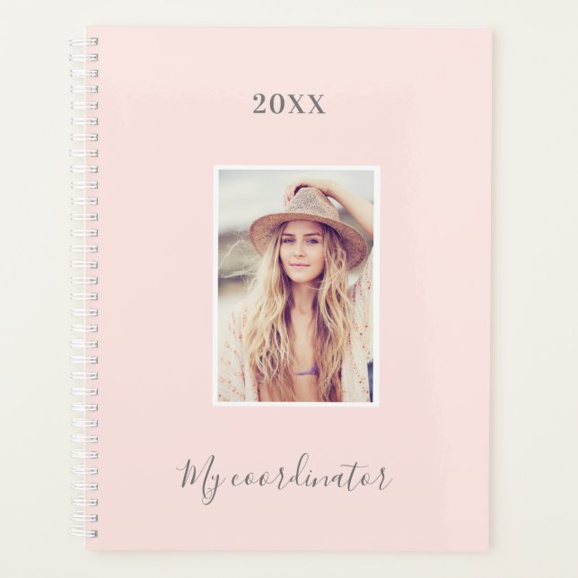 Rose gold blush photo appointments planner (Front)