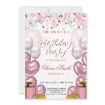 Rose Gold & Blush Pink Elegant Birthday Party 
