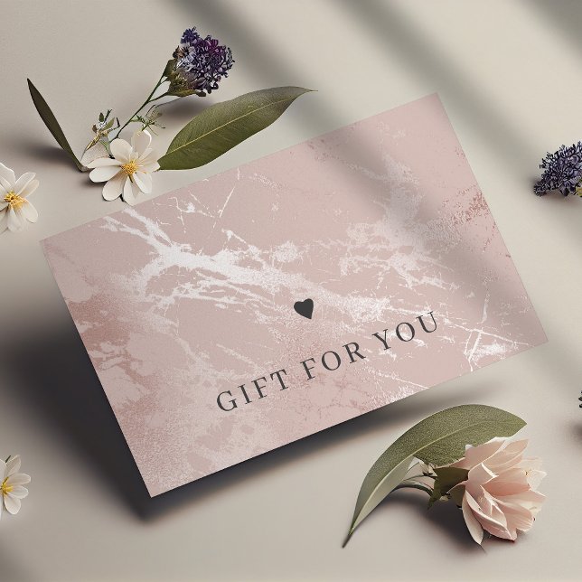 Rose gold blush pink elegant gift certificate (Creator Uploaded)