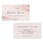 Rose gold blush pink elegant script