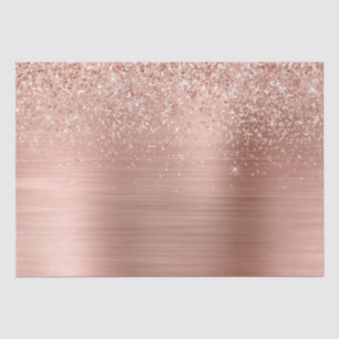 Rose Gold Blush Pink Glam Glitter Tissue Paper