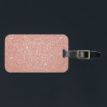 Rose Gold -Blush Pink Glitter and Sparkle Luggage Tag<br><div class="desc">Blush Pink - Rose Gold Faux Glitter and Sparkle makes the perfect girly gift for her birthday or special occassion.</div>