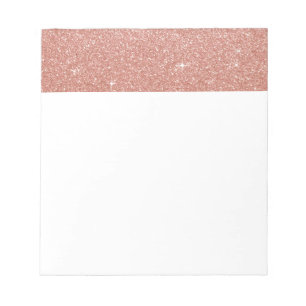 Rose Gold -Blush Pink Glitter and Sparkle Notepad