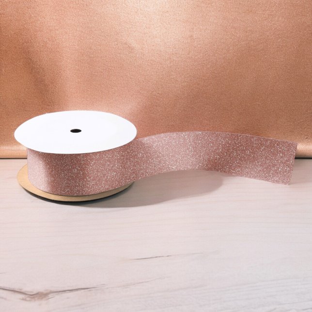 Rose Gold -Blush Pink Glitter and Sparkle Satin Ribbon (Creator Uploaded)