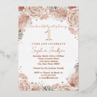 ROSE GOLD Boho Blush Starfish Beach 1st Birthday