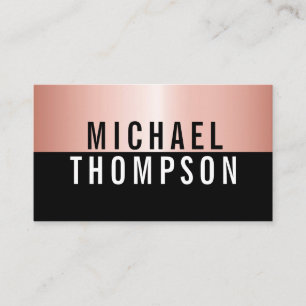 ROSE GOLD BOLD Elegant Modern Simple Professional Business Card