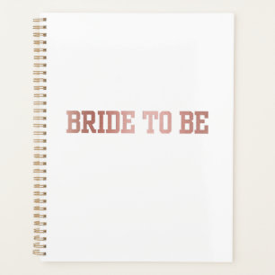 Rose Gold Bride to Be Planner