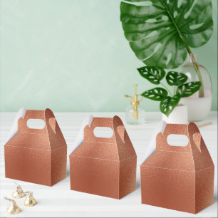 Rose Gold Bronze Christmas  Favour Box