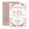 Rose Gold Brunch Bubbly Floral Bridal Invitation