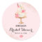 Rose Gold Cake Tea Party Bridal Shower Sticker