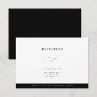 Rose Gold Calligraphy Modern Calligraphy Wedding