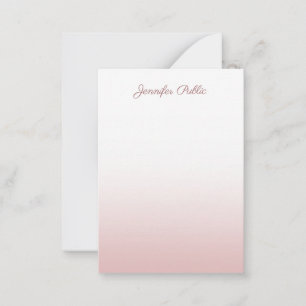 Rose Gold Calligraphy Script Name Stylish Template