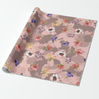 Rose Gold Camouflage Camo Pink Cute