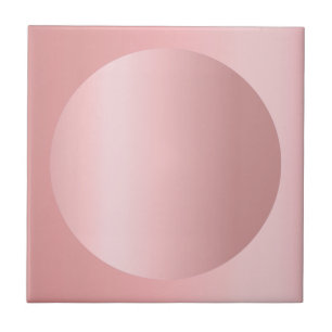 Rose Gold Changeable Image Template Custom Tile
