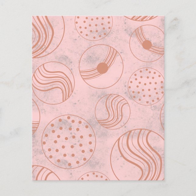 Rose gold christmas balls scrapbook paper (Front)